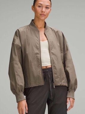 Lululemon Lightweight Hem-Cinch Bomber Jacket in Nomad